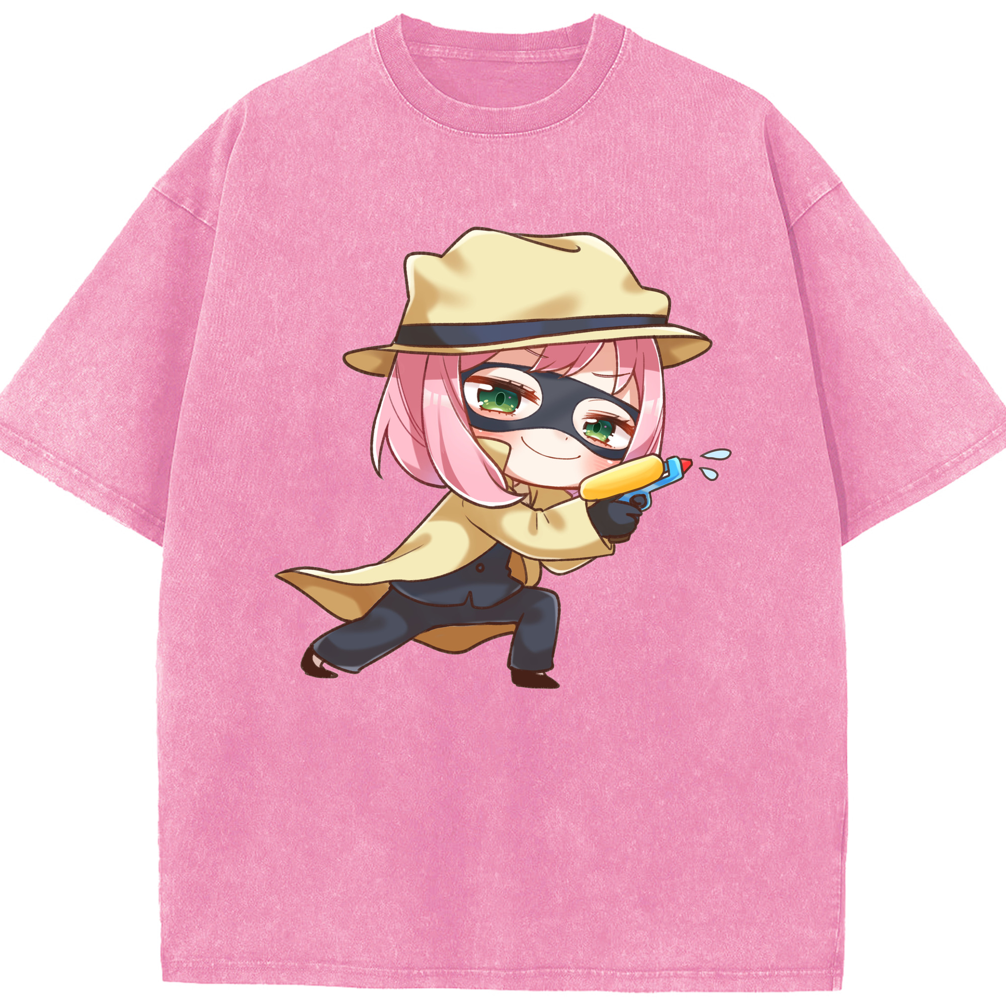 （画像用） SPY×FAMILY间谍家家酒 綿100% ヴィンテージ風 半袖Tシャツ（フロントプリント）